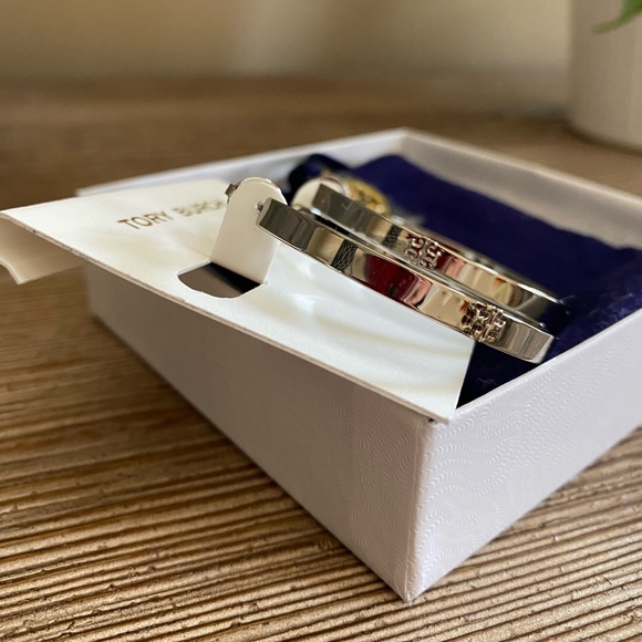 Tory Burch Kira Hoop Earrings - Picture 6 of 7